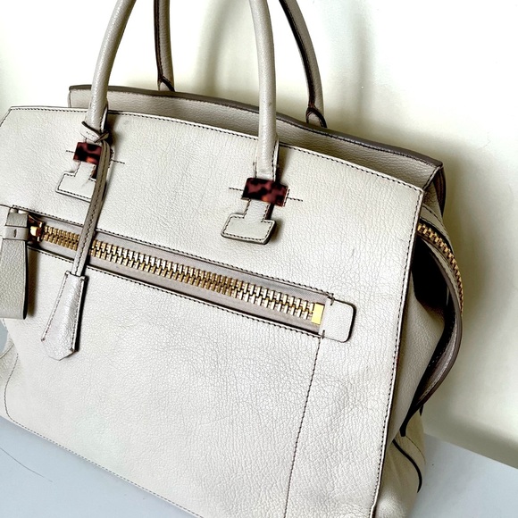 XL Tom Ford Signature Jet Set Gold Tortoise Ivory Luxury Travel Bag - Picture 2 of 16